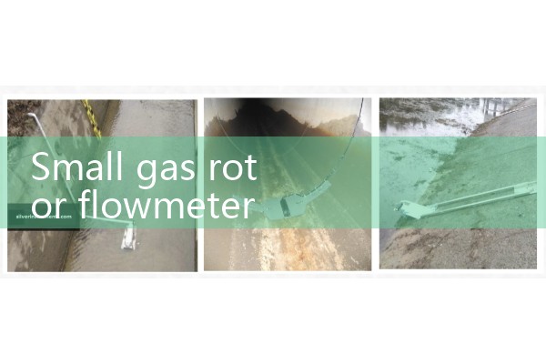 Small gas rotor flowmeter