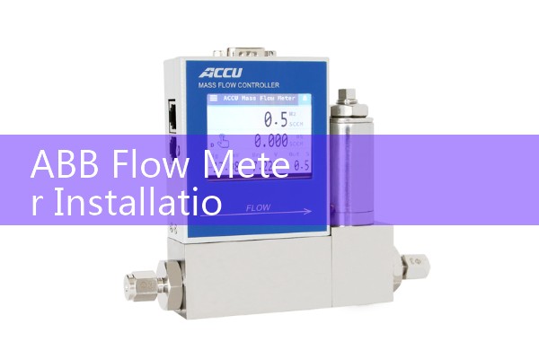 ABB Flow Meter Installation Guide: Upstream and downstream straight run layouts.